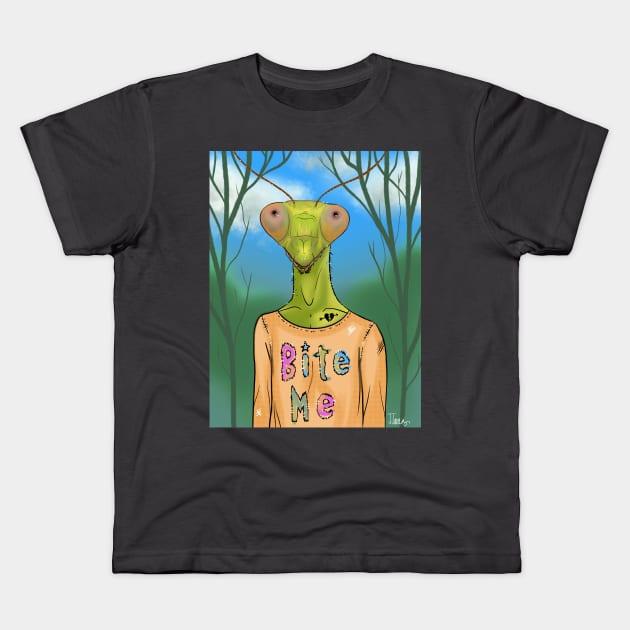 Bite Me Kids T-Shirt by JJacobs